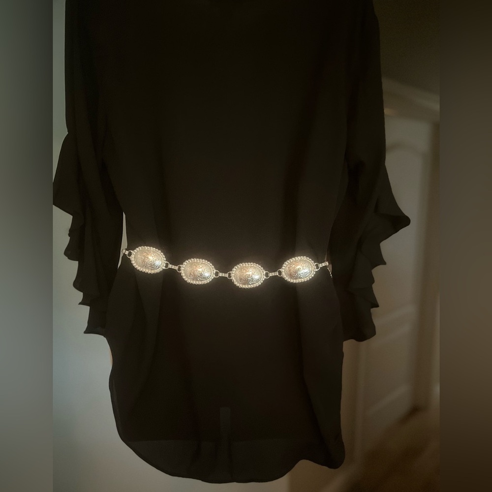 Tony Lama Silver and White Women's Belt